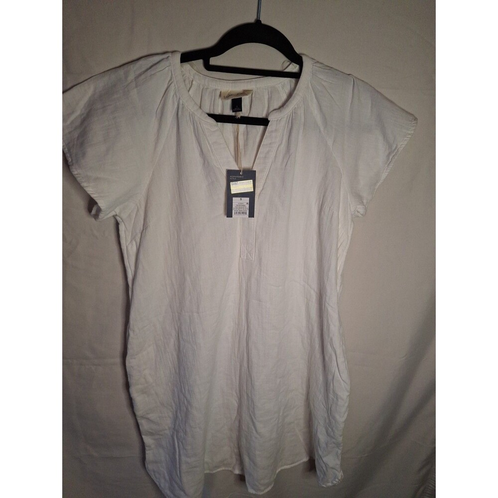 UNIVERSAL THREAD White Women's Gauzy Lightweight Cottage Boho Dress Size S